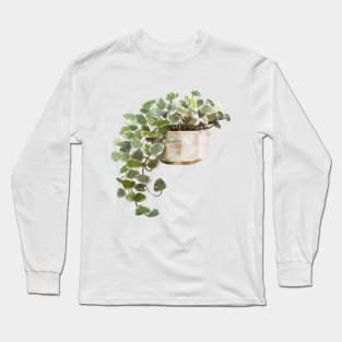 String of Hearts Succulent House Plant Long Sleeve T-Shirt